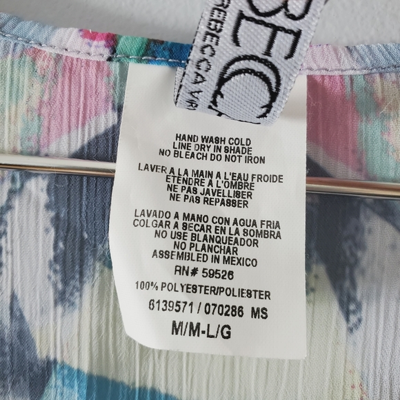 New BECCA Multi-color Print Tunic Cover-up Size M/L - Picture 5 of 5
